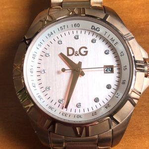 D&G Dolce and Gabbana Rose Tone Watch